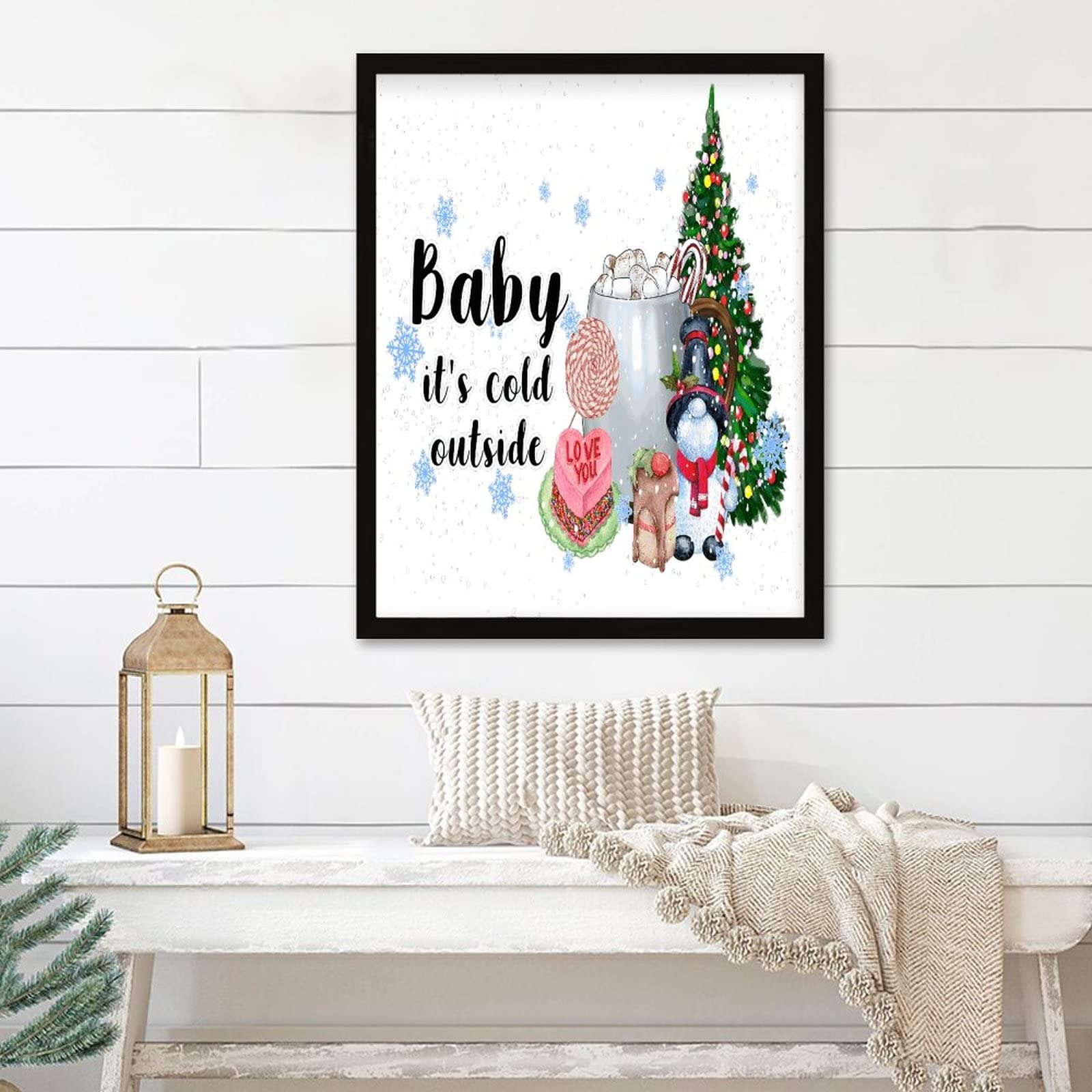 Panneau de table de Noël bonhomme de neige noir partagez la magie de Merry Christmas