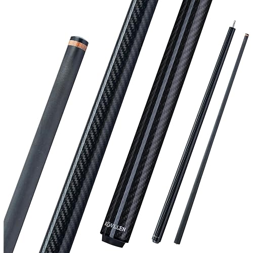 KONLLEN Break Cue – 58" 20oz Heavy Carbon Fiber Break Pool Cue, 13mm Phenolic Tip, 2-Piece Professional Design