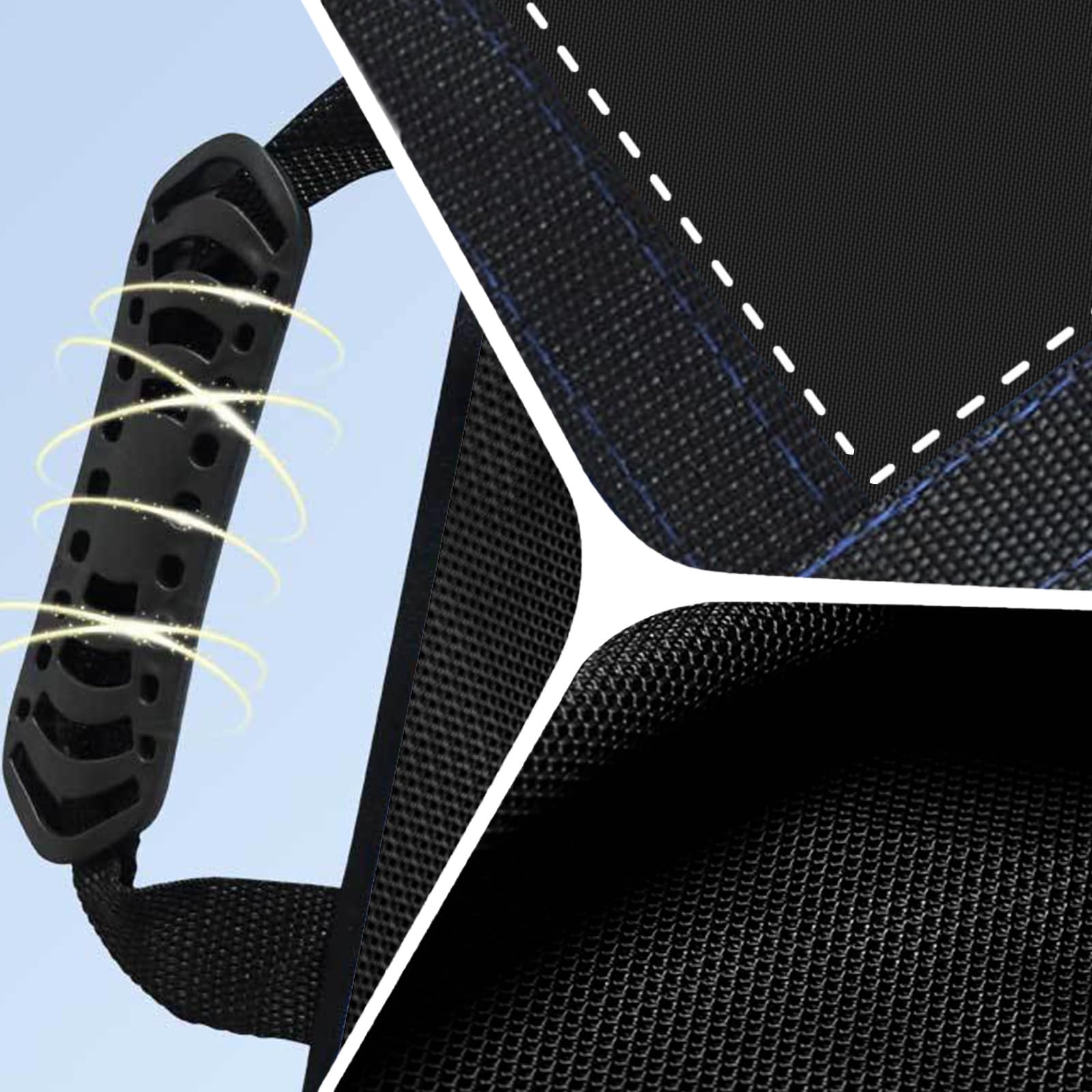 Gleittuch für Bettlägerige 100*120cm,Rutschtuch Pflege mit 6 Griffen,Transferboard für Patientenlifter für Ältere & Bettlägerige Patienten,Gleitmatte Pflege Wiederverwendbar und Abwaschbar (Schwarz)