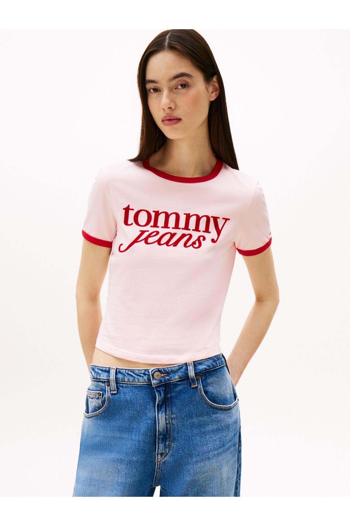 TJW SLIM SH SCRIPT RINGR TEE EXT Tişört Kadın