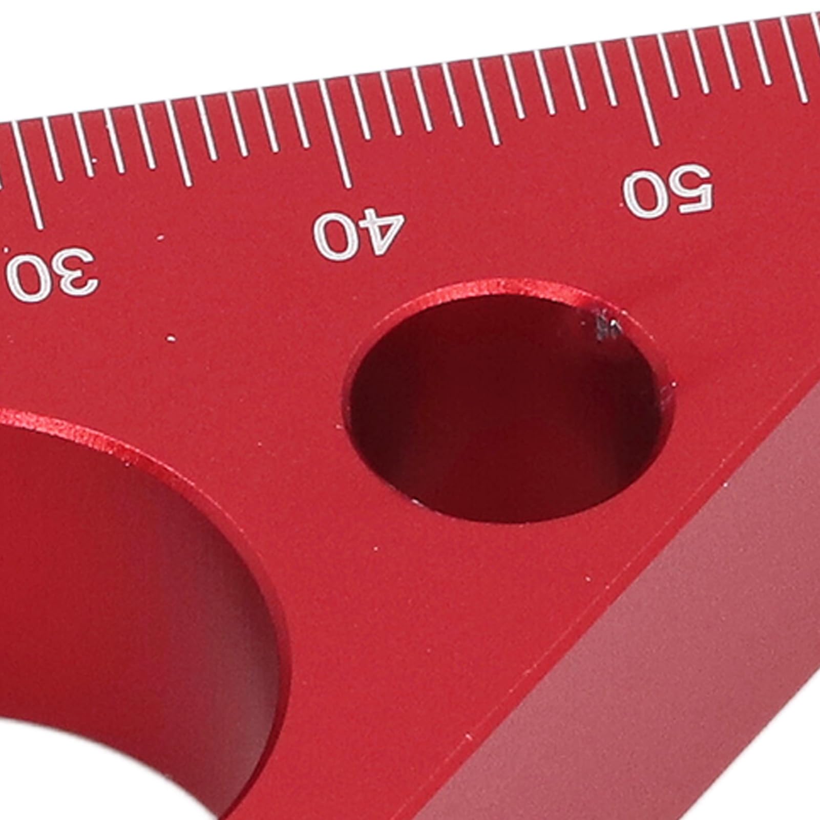 Righello da Carpentiere in Lega di Alluminio Spessa da 3 Pollici, Righello ad Angolo di 45 Gradi con Scala Chiara, Triangolo