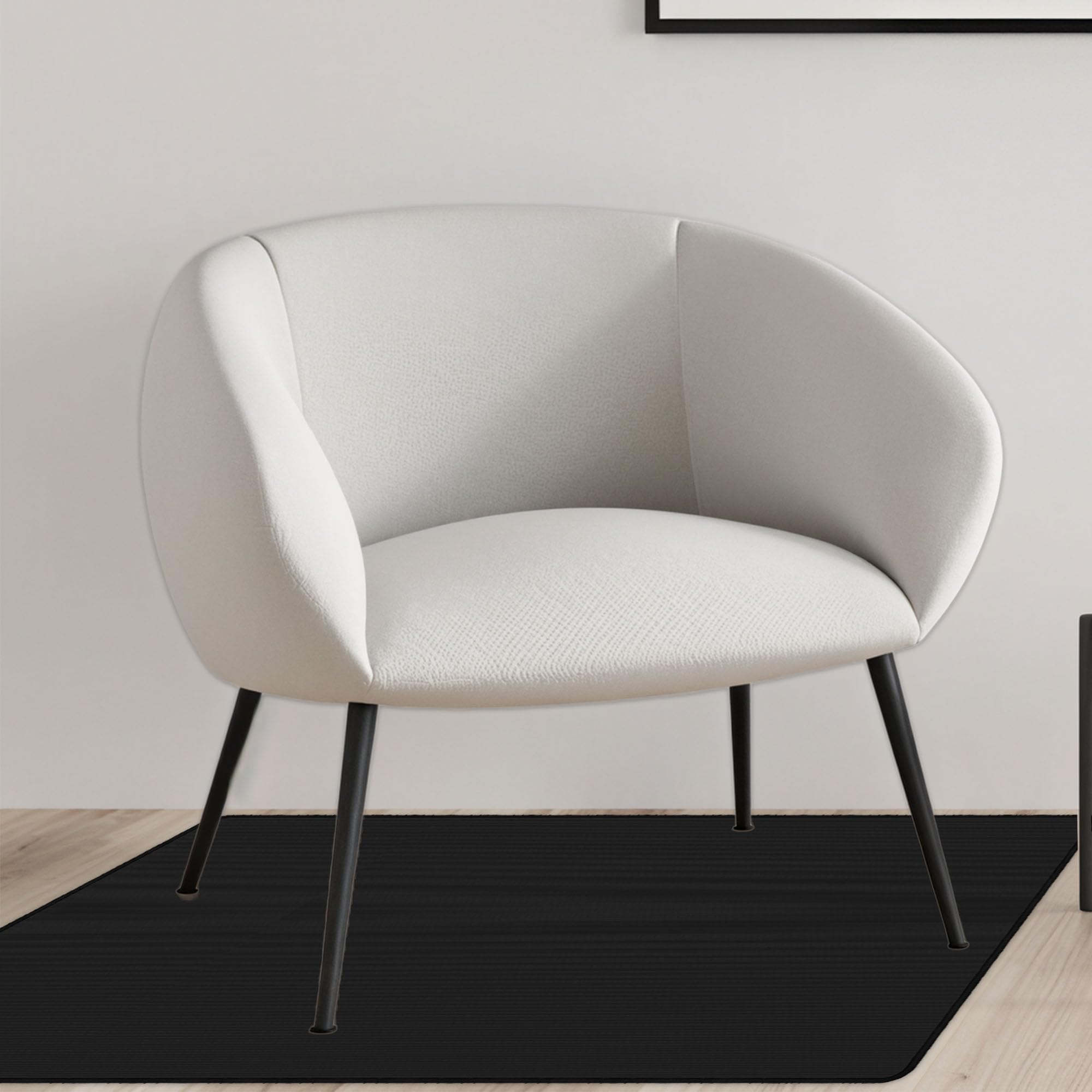 Tapis de chaise gaming noir 160x165 cm résistant pour sol stratifié et protection de parquet