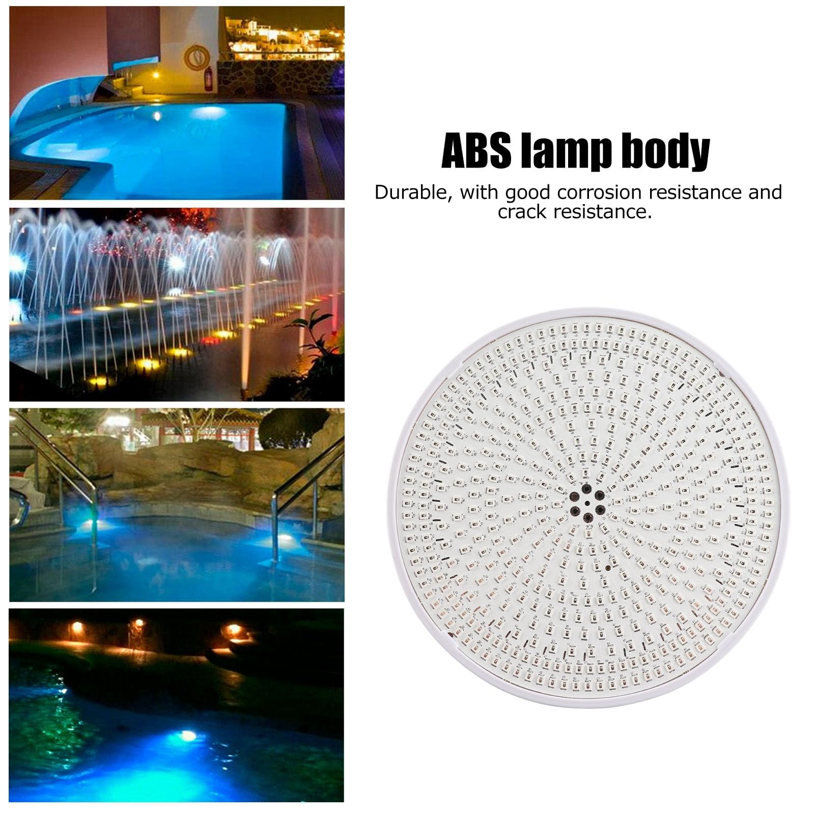 YWBL-WH Schwimmbadleuchte, LED-Schwimmbadleuchte, Glühbirne, Unterwasserlampe für Par38, Par56, Lichtquelle, E27-Schraube, Unterwasserleuchten, Teichleuchten (45W)