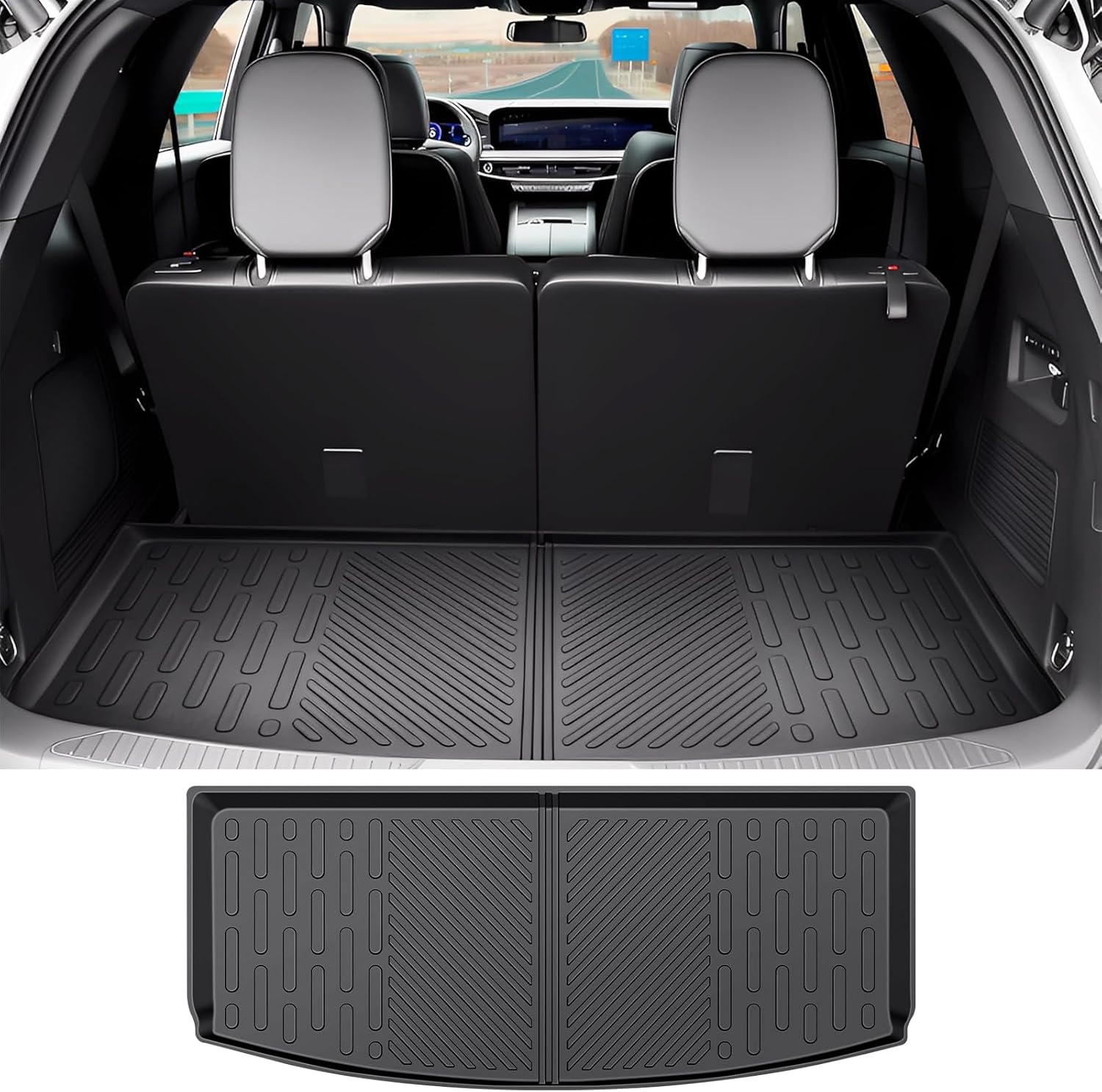 Trunk Mat for 2020-2025 Ford Explorer Rear Cargo Mat All Weather TPE Protector Trunk Liner Accessories