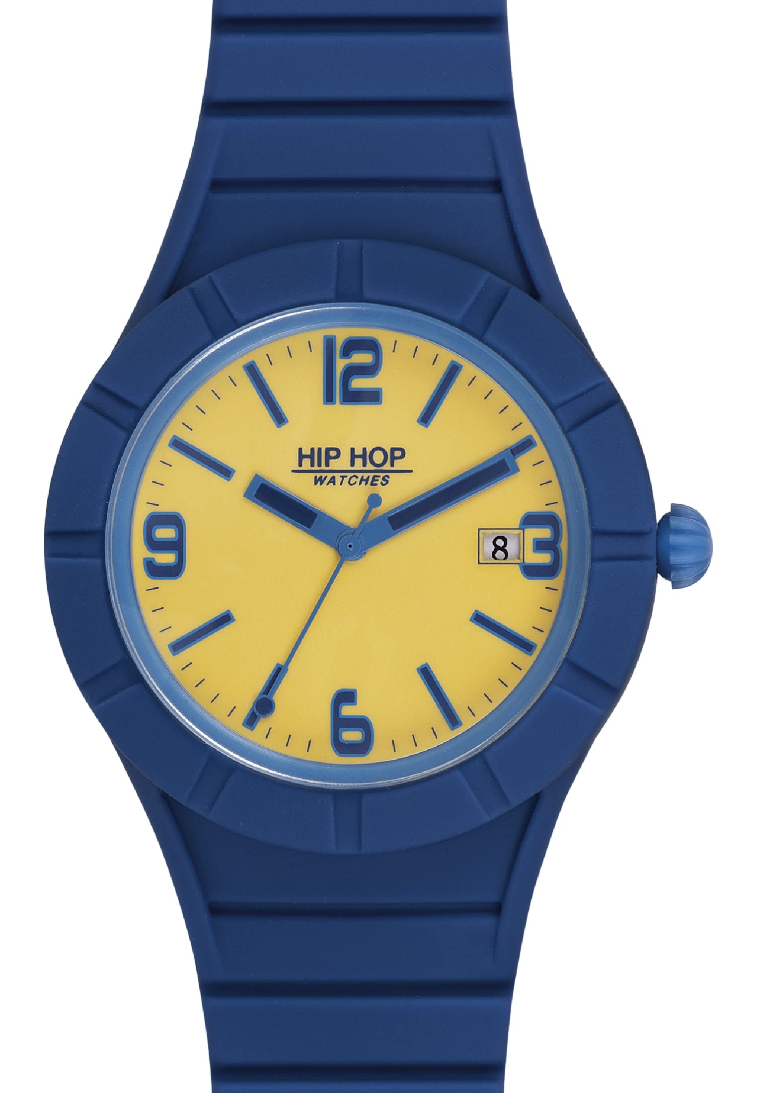 HIP HOP, Collezione Xman, Orologio Uomo con Cinturino in Silicone Intercambiabile, Pratica Chiusura, Quadrante in Vetro Acrilico, Cassa 42 mm, Movimento al Quarzo