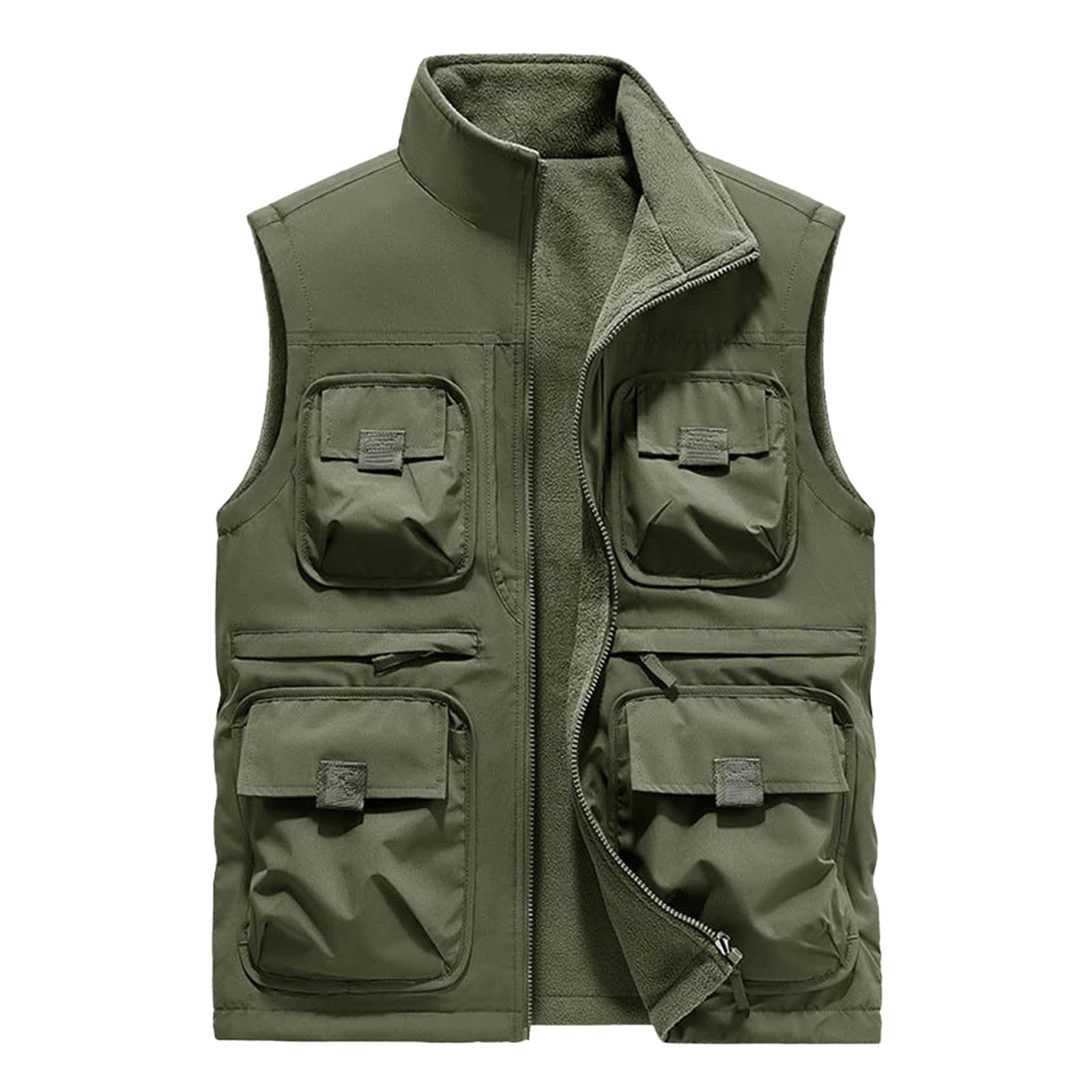 Gilet da Lavoro Uomo Gilet da Pesca Senza Maniche, Traspirante Asciugatura Rapida Sportivo Giacca Viaggio Casual Gilet Leggeri Caccia Giubbotto Smanicato da Uomo Gilet Tattico Abbigliamento da Lavoro