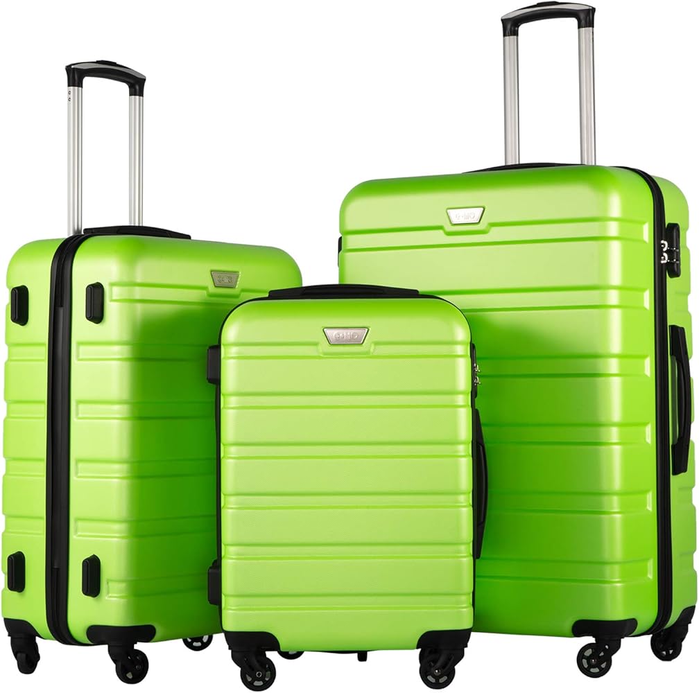 Amazon.com | Coolife Luggage 3 Piece Set Suitcase Spinner