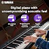 Yamaha P-225 Digital Piano with 88 Graded Hammer Compact Keys and 24 Instrumental Voices, Lightweight and Portable, Black