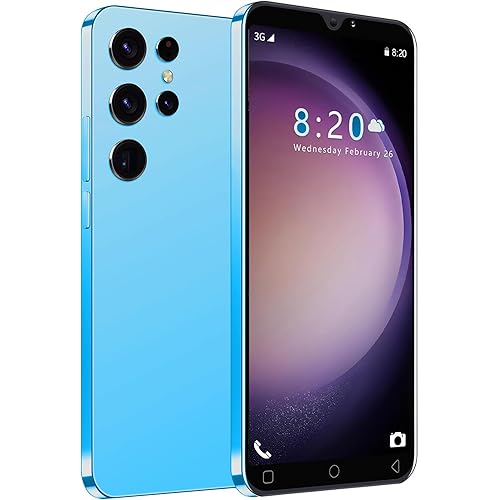 Cheap Mobile Phones, 5.0 Inch, Android 9.0, Dual SIM Dual Camera, Quad Core, 16GB ROM【Expandable up to 128GB】, Support WiFi/Bluetooth/FM, Face Unlocked Phones (Blue)