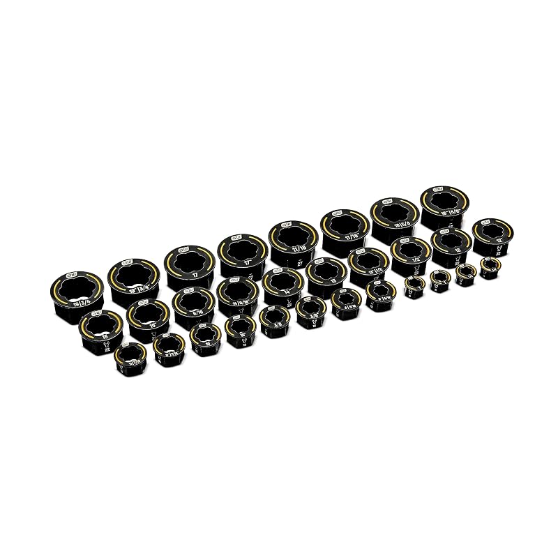 GEARWRENCH Kit de Insertos Extratores para Parafusos Danificados SAE e Métrico 86193 com 30 Peças