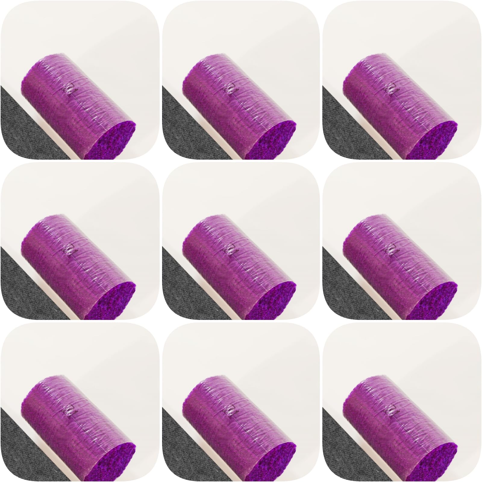 Yglnden 10 Bundles Latch Hook Kit Colorful Yarn Bundles Cut Rug DIY Latch Hook Yarn for Handmake Craft Sewing Knitting for Adults (10 Bundles# Deep Purple A)