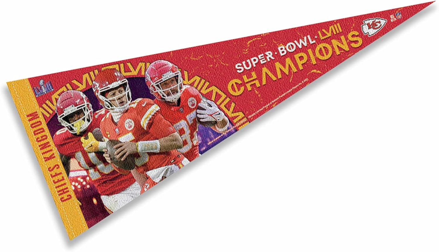 Chiefs Super Bowl 2024 Players Full Size Large Pennant
