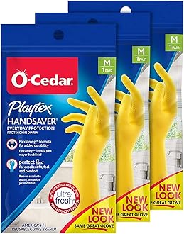 Playtex Handsaver Reusable Rubber Gloves (Medium, Pack - 3)