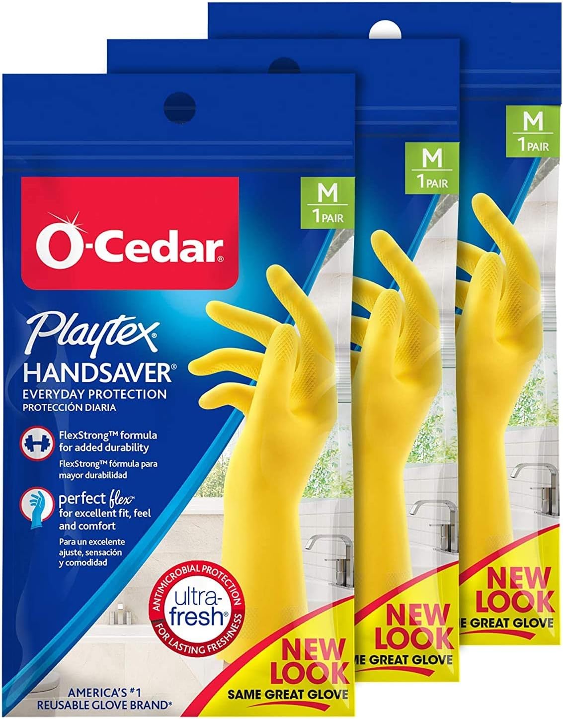 PlaytexHand Saver Gloves, Medium, 3 Count