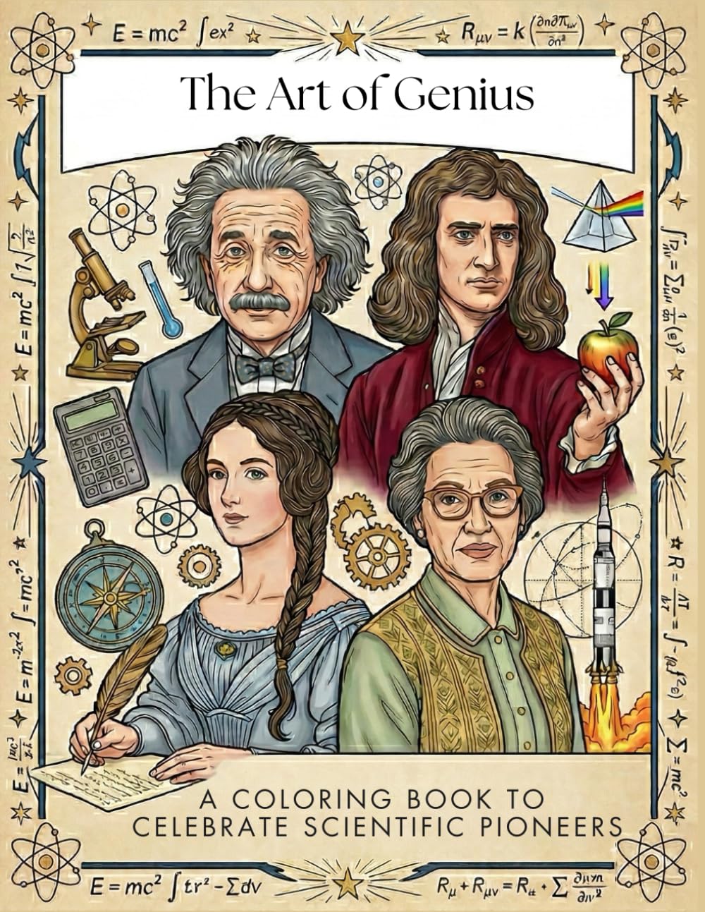 The Art of Genius: A Coloring Book Of Scientific Pioneers