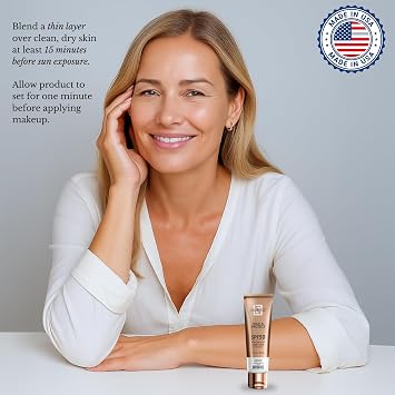 Luminess Makeup Primer & Broad Spectrum Sunscreen SPF 50 - Primer for Face Before Makeup with Sun Protection, Lightweight, Non-Greasy, Travel Size, Enriched with Vitamin E, For All Skin Types