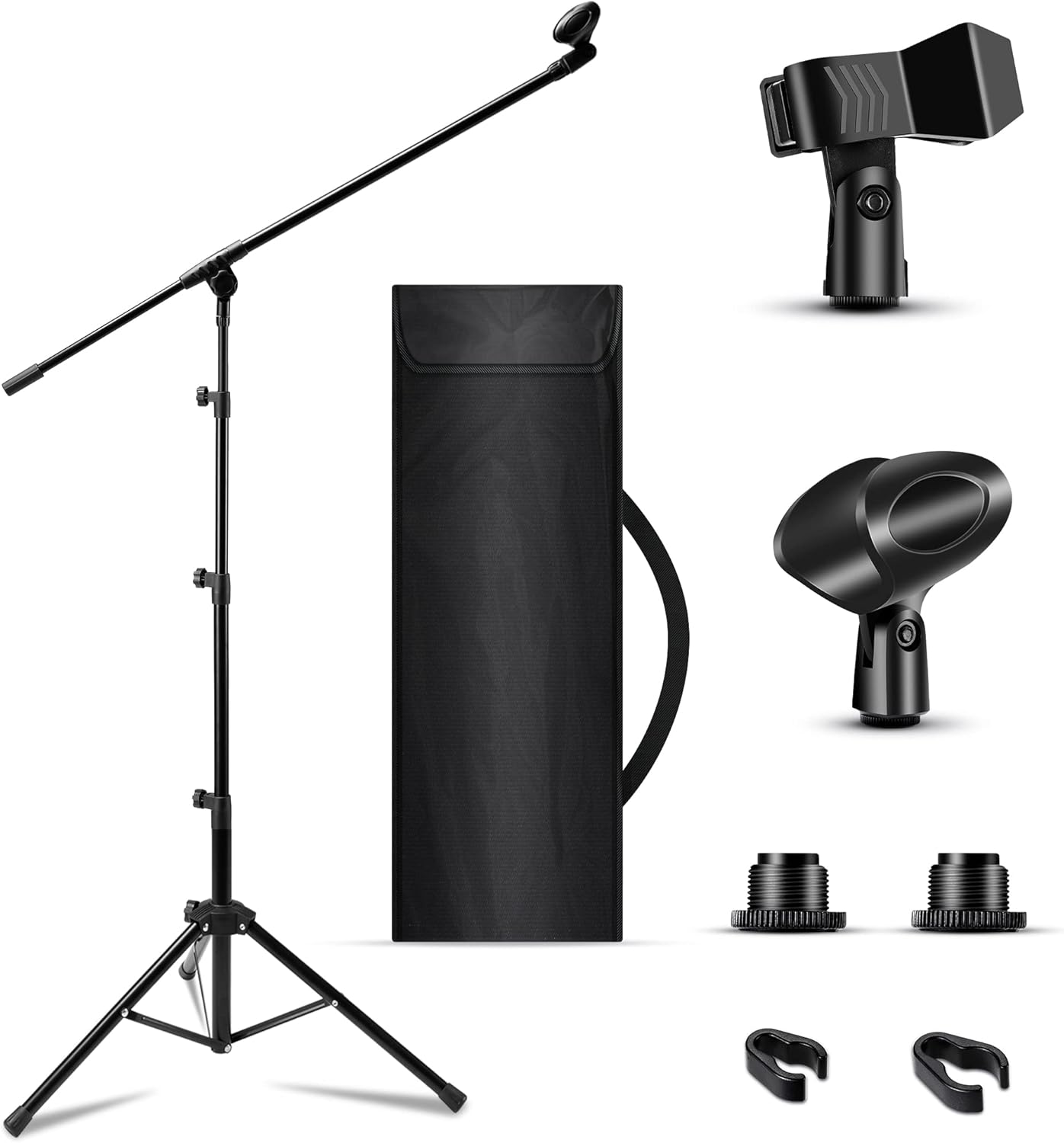 Microphone Stand, Bietrun Tripod Mic Stand Adjustable Boom