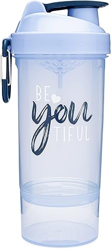 Miniatura 4 de Smartshake - Botella agitadora con citas motivacionales  Taza agitadora de proteínas de 27 onzas  Contenedor acoplable para proteínas o suplementos