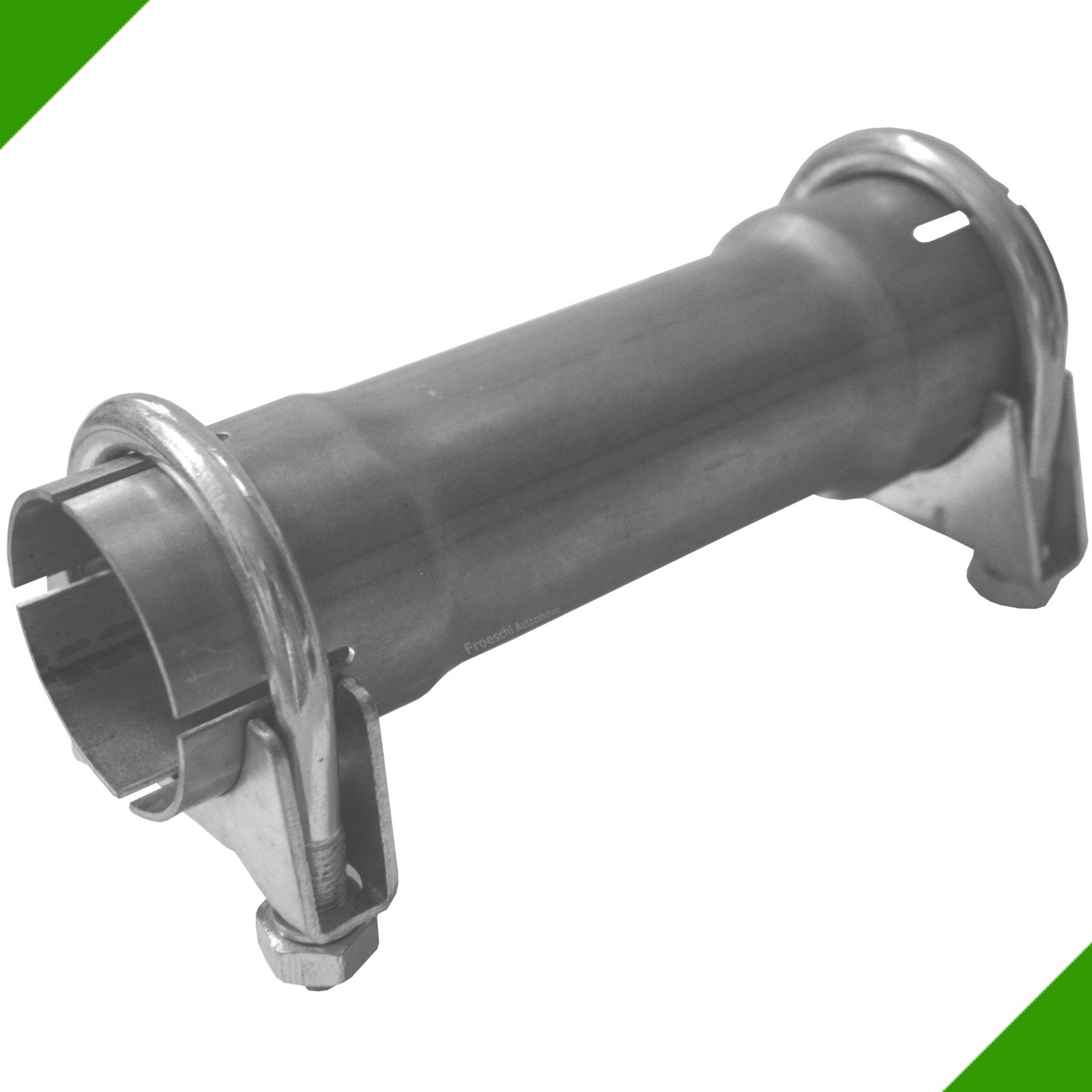 200mm Rohr Reduzierstück 40mm auf 43mm Auspuff Adapter inkl 2 Schellen Reduktion Reduzierung Verbindungsstück Rohrverbinder Klemmstück Reduzierverbinder Abgasanlage Rohrreduzierung