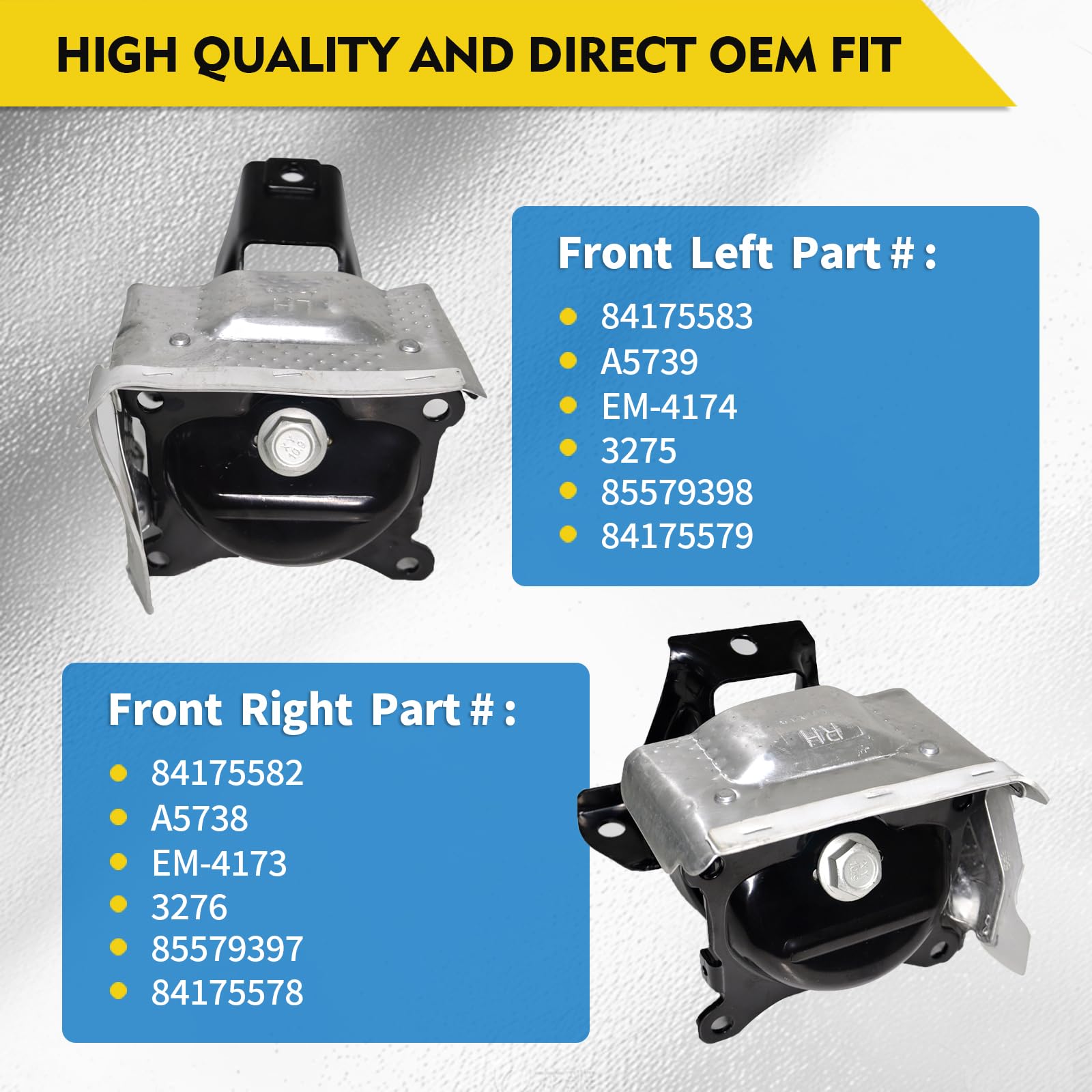 Motor Mounts For Cadillac Escalade CHEVROLET CAMARO SS CORVETTE C7 ...