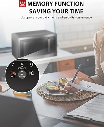 TOSHIBA Microwave Oven with Smart Sensor, 1.6 Cu.Ft, 1200W | Position Memory Turntable, Sound On/Off, Countertop, 13.6 Turntable, Black Stainless Steel