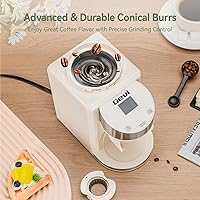 Vista 6 de Gevi Espresso Machine 20 Bar with Grinder, Professional Espresso Maker with 35 Precise Grind Settings Burr Coffee Grinders Combos, Super-Automatic