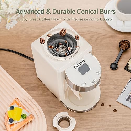 Miniatura 6 de Gevi Espresso Machine 20 Bar with Grinder, Professional Espresso Maker with 35 Precise Grind Settings Burr Coffee Grinders Combos, Super-Automatic