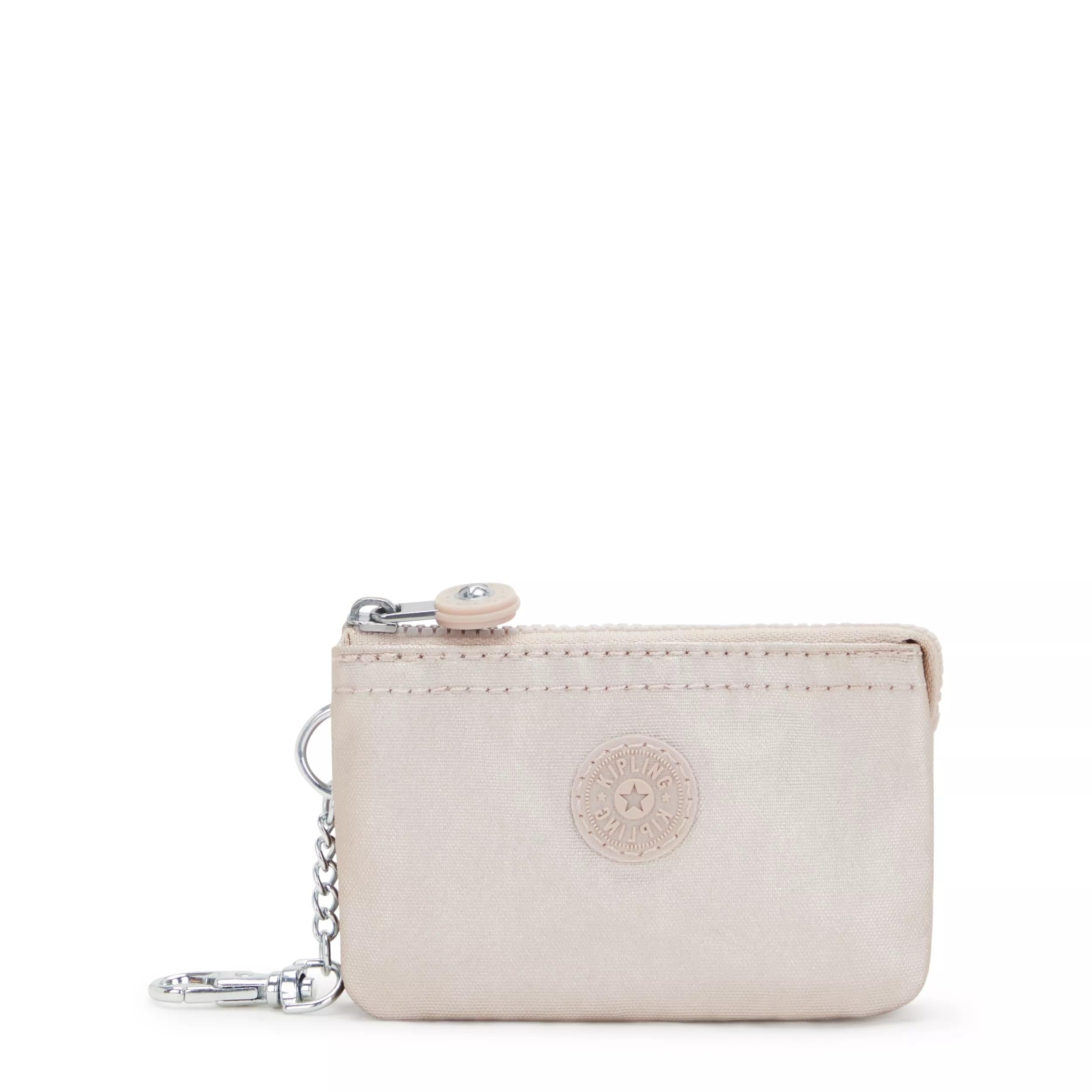 Kipling Llavero Mini Creativity para mujer, Cuarzo Metálico