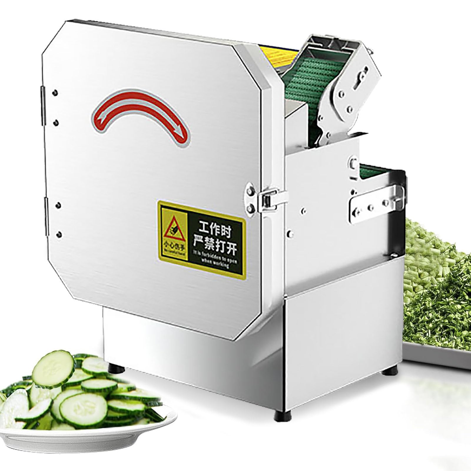 Tritatutto elettrico con lama in acciaio inox per un taglio efficiente e spessore regolabile in cucina