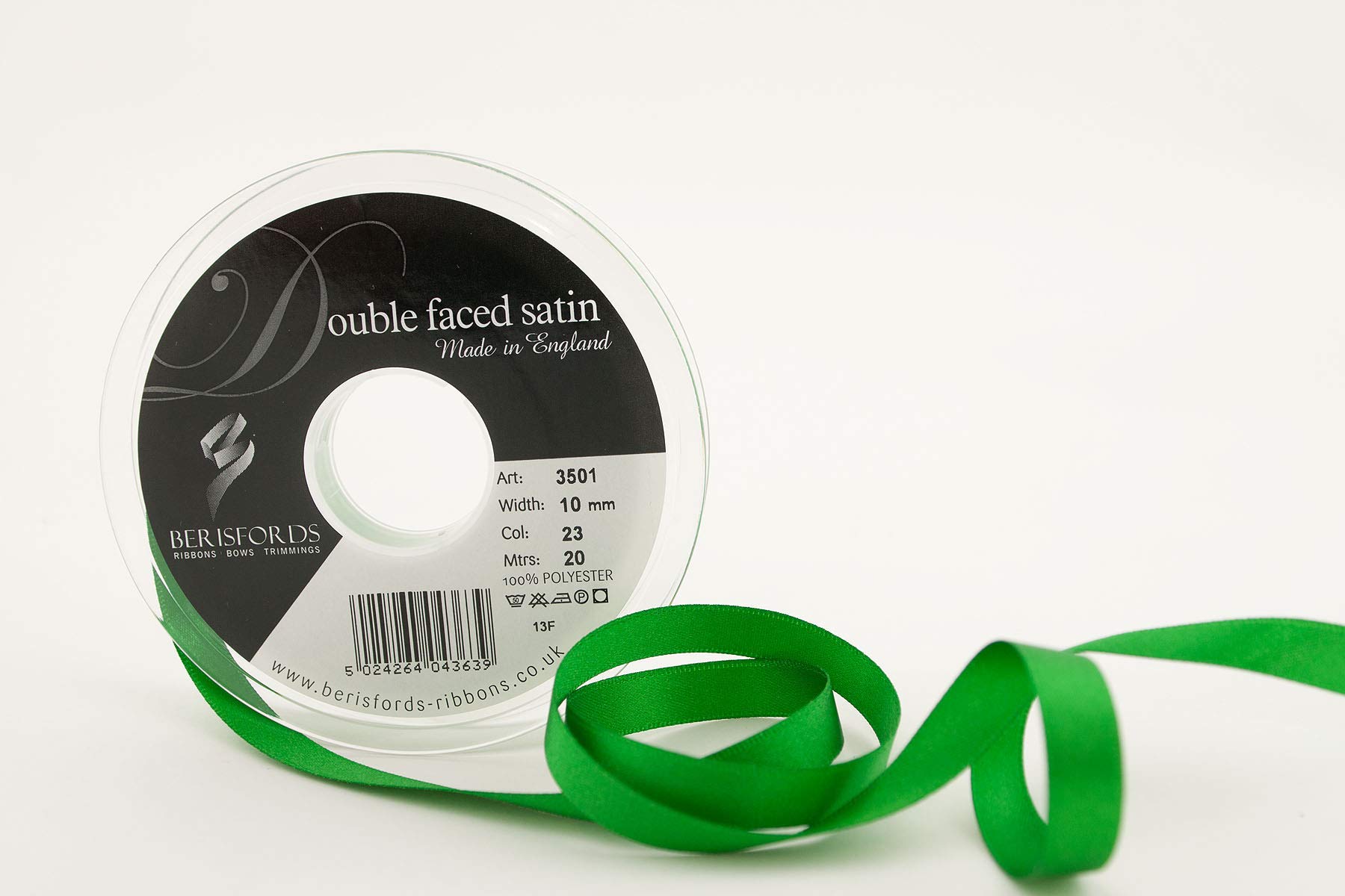Berisfords Ribbon, 23 Emerald, 20 m โ image 1