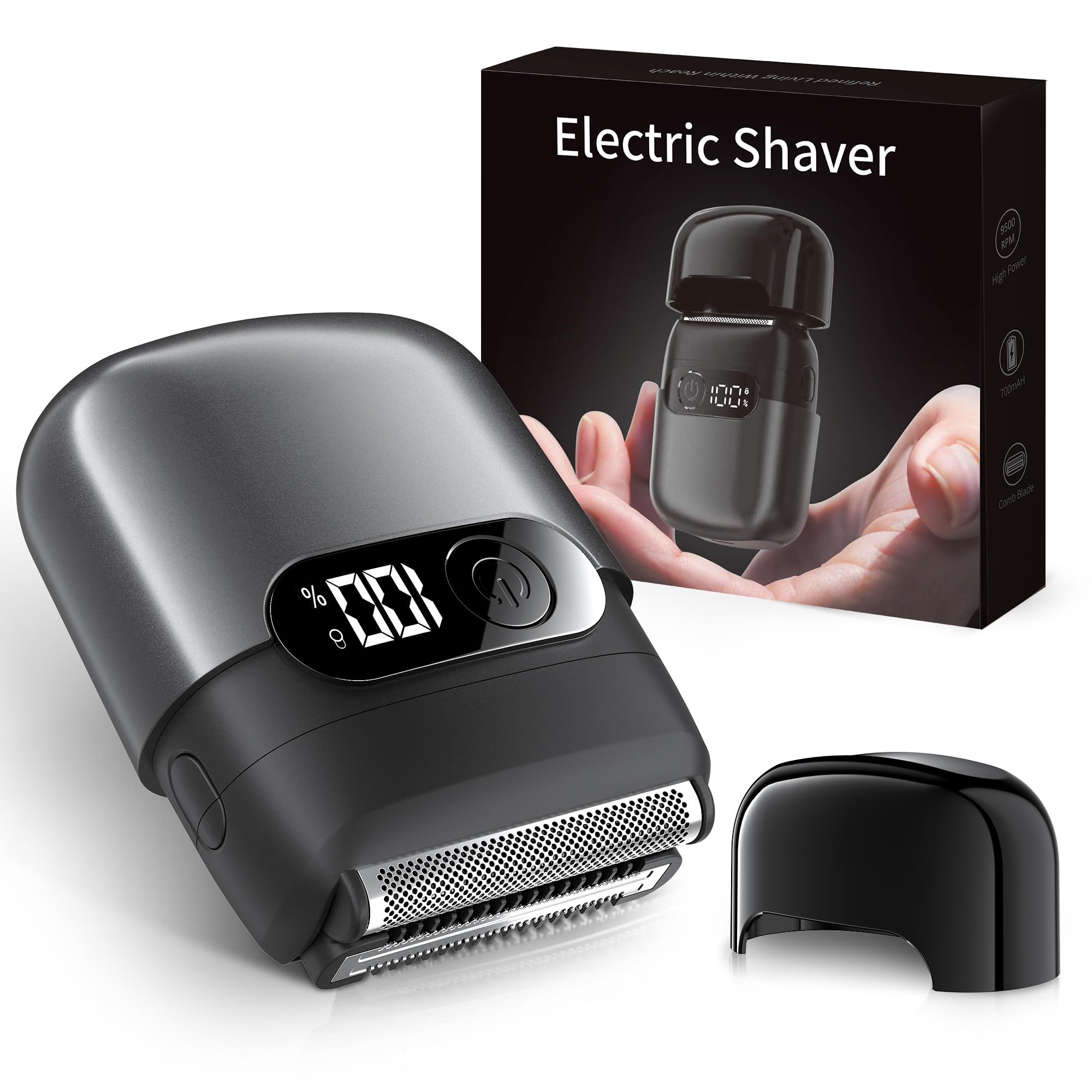 Electric Razor for Men, Foil Shaver and Beard Trimmer