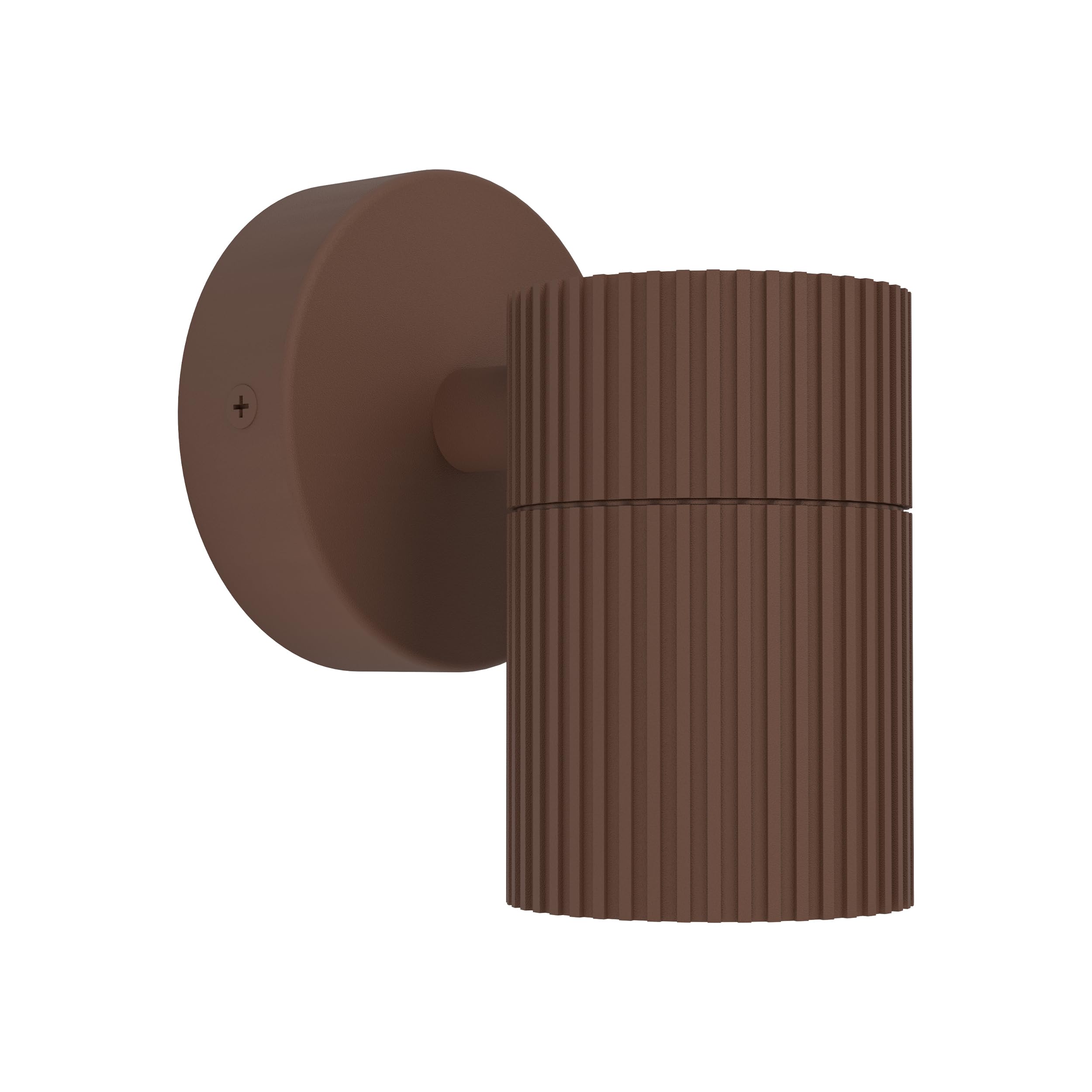 Eglo Wall Lamp Outdoor Tomelloso, Exterior Lighting for House Wall, Mounted Light with Downlight, Aluminium Fixture in Rust Colour, GU10 Socket, IP44