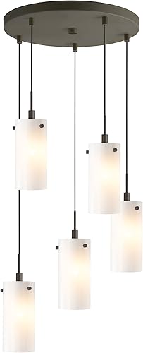 13425MEB-C10401 Eclipse - Mini colgante de 5 luces, bronce metálico