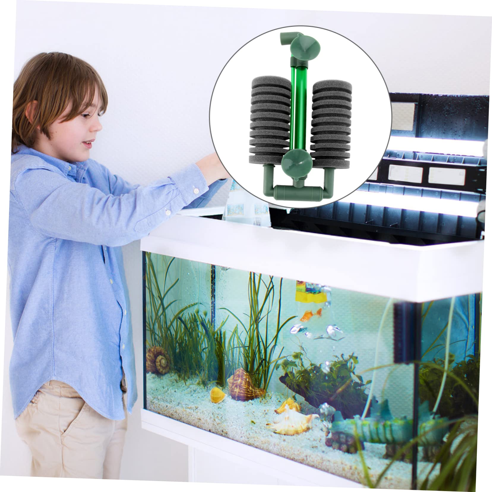 minkissy 2piezas Filtro De Esponja para Sistema De Aireación y Filtrado para De Silencioso