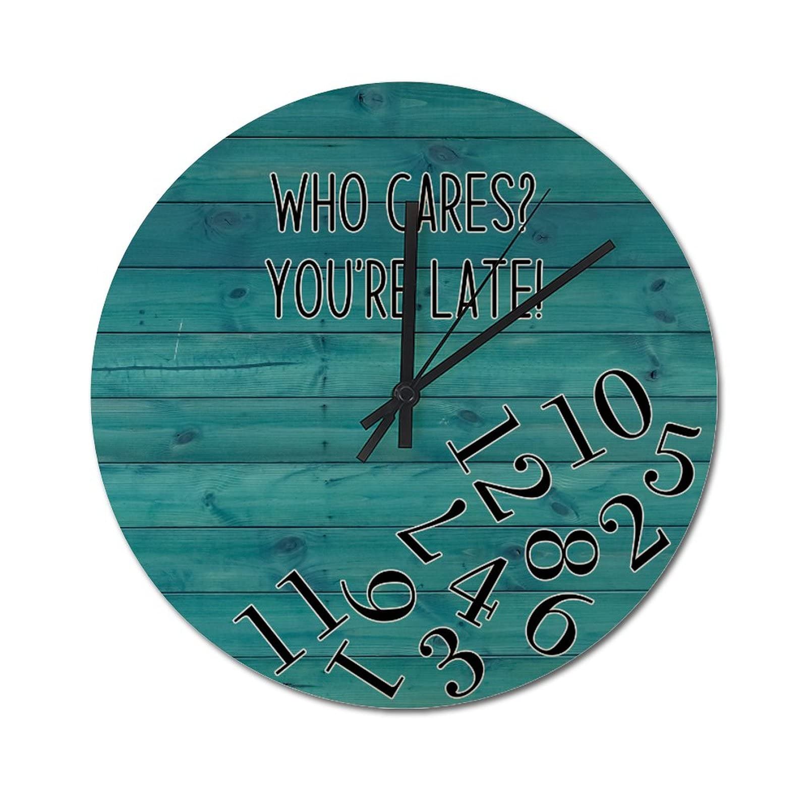 Horloge murale rétro silencieuse pour résoudre le stress du temps
