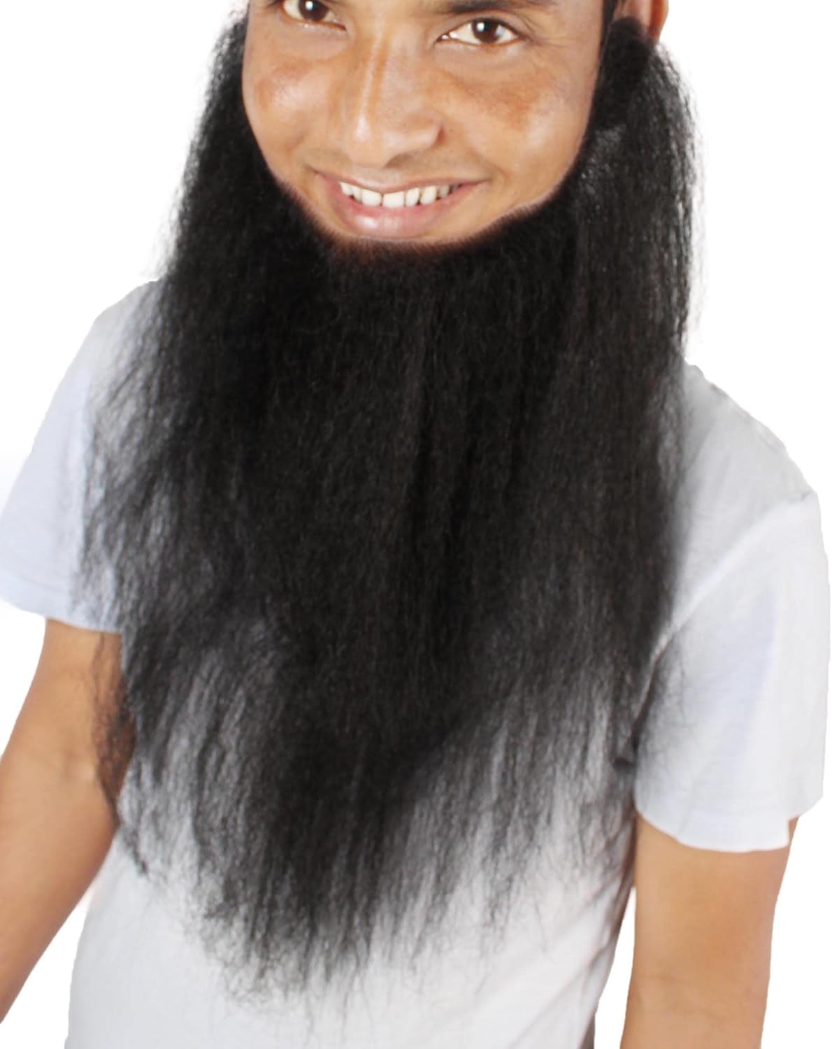 HPO Men's Long Beard Set Black Cosplay Facial Hair