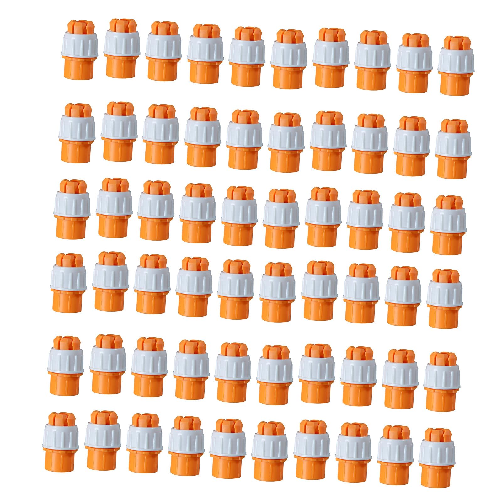 Alloneslife 60Pcs Water Pipe Faucet Adapter Pipe Quick Connector Universals Faucets Round Tap Adapter For Multiple Hose Sizes Leak-Proof Sealed Plumbing Faucet Connectors