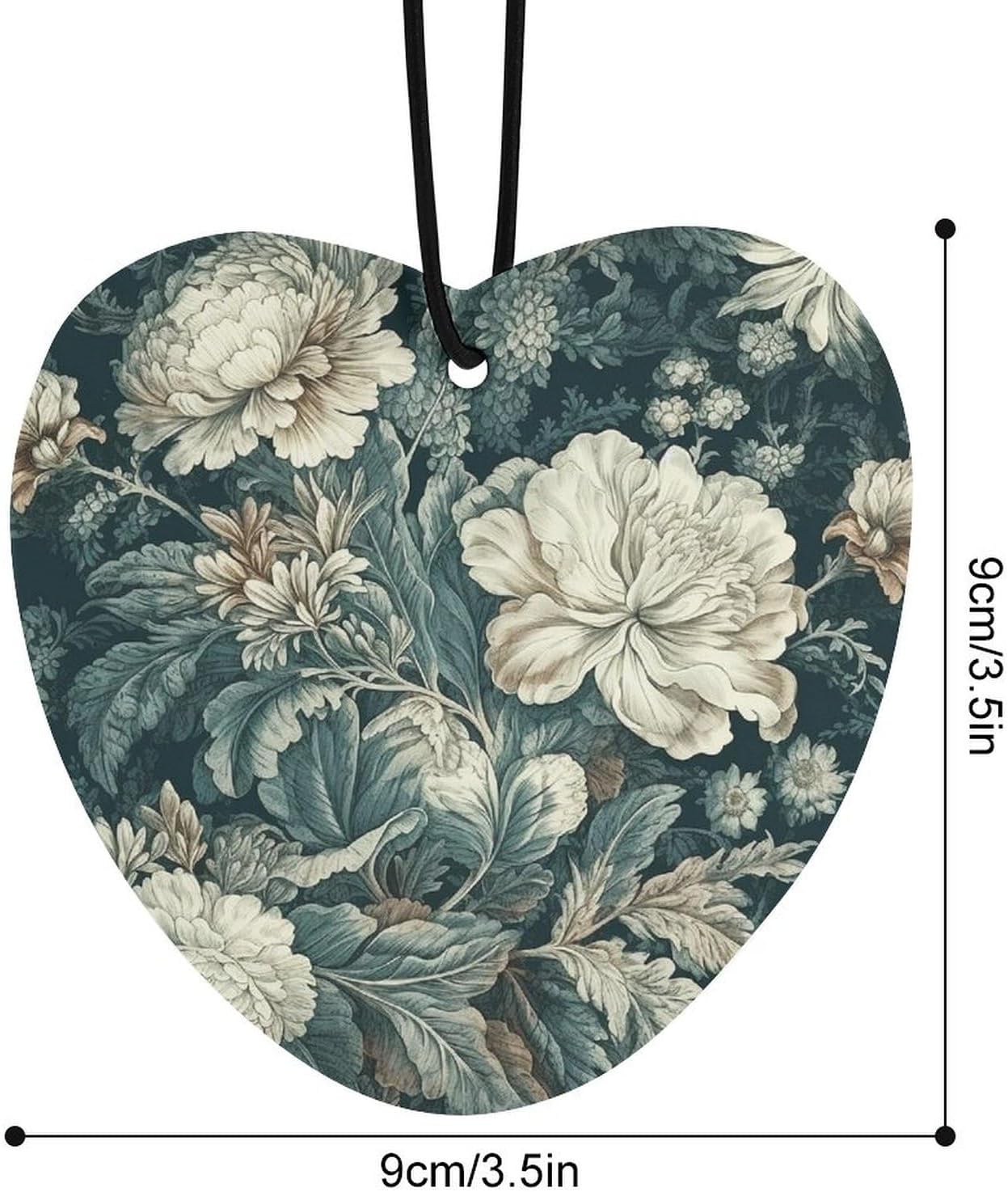 Car Air Fresheners Hanging Long Lasting Car Freshie With Flowers Printed Picture