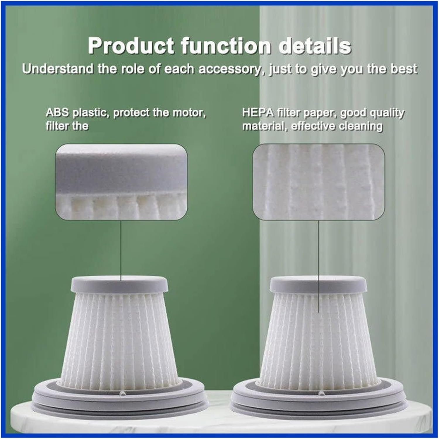 Handheld Vacuum Cleaner Accessories ，Filter Replacement Parts，Compatible for Xiaomi SSXCQ01XY(14Filters 1Brush)