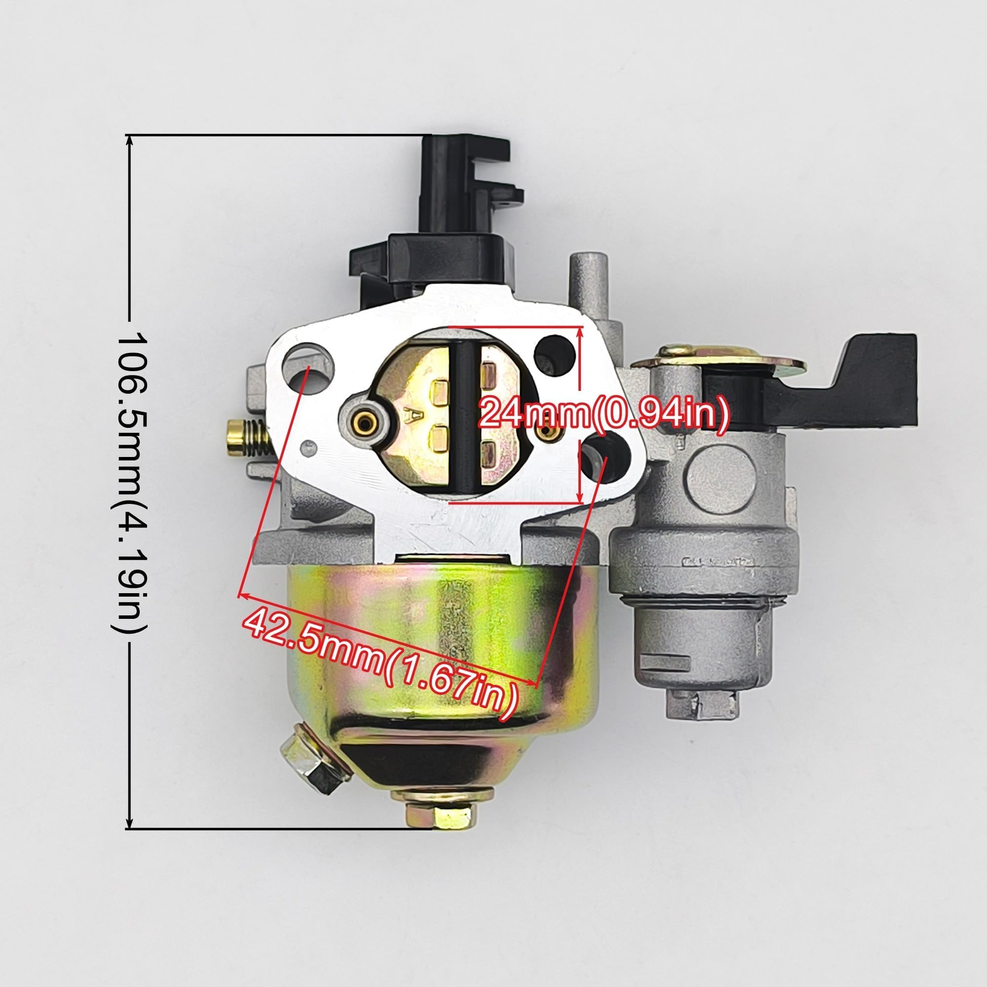 STRONGTHIUM Carburador Compatible con Honda GX160 GX200 GX120 5,5-6,5 CV, para Predator 212cc 224cc 196cc, Generador Motoazada Bomba de Agua, con Bujía y Juntas