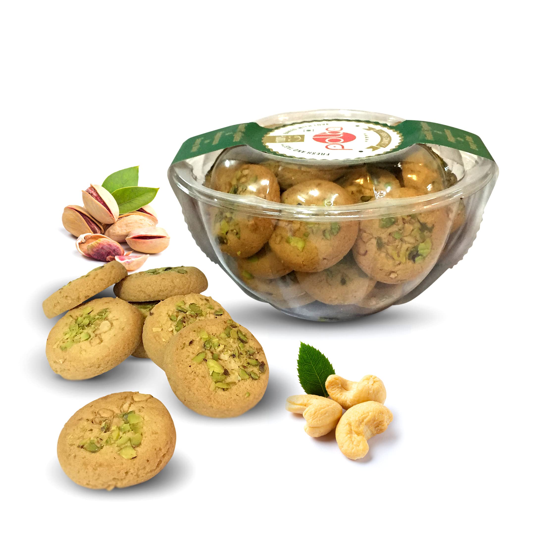 POLKA Pack Of 3 Kaju Pista Cookies Biscuit I Mix Dry Fruit I DRY FRUIT Crunchy Snack | Cookies Gift Hamper | Biscuits and Snacks | Family Packs | Flavour Cookies | Fruit Biscuits - 975 GM (B07S2DNSB3) Amazon Price History, Amazon Price Tracker