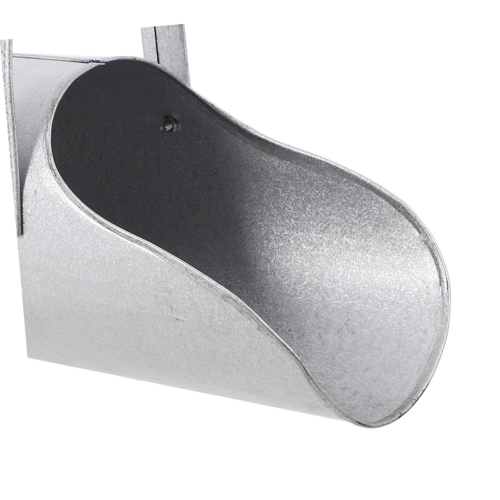 Herramienta de Embudo de Hierro Plata para Vertido Secundario | Construcción de Hormigón, Asa Portátil, Cubo para Ceniza y Arena, Uso en Sitio