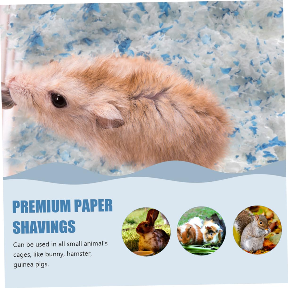 Papierstreu für Kleintiere 2 Beutel Low Staubige Papierstreu als Sichere Einstreu für Meerschweinchen Chinchillas Käfig