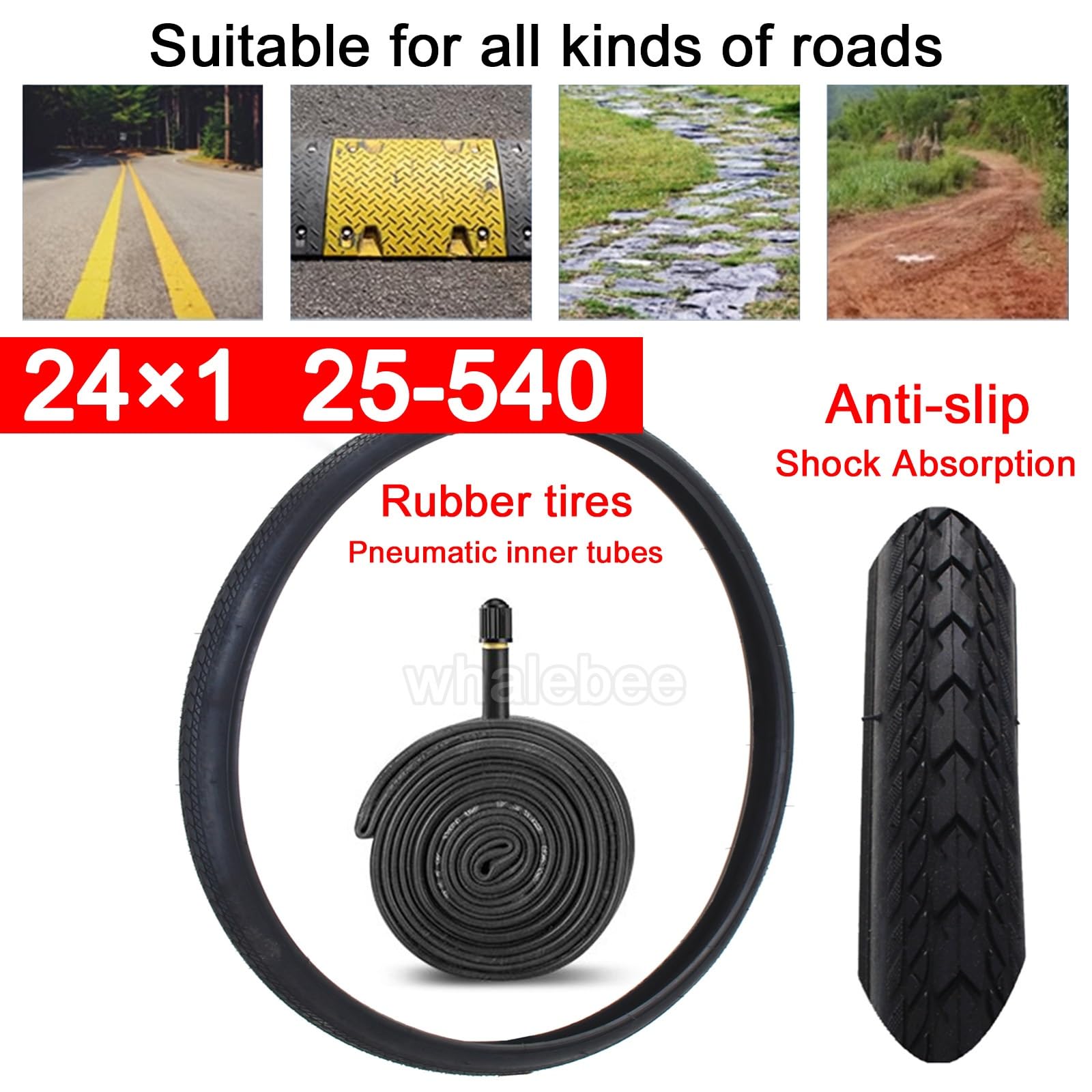 Ruedas traseras para silla de ruedas, neumáticos de goma neumática de 24 pulgadas, cubos de aluminio de liberación rápida con rodamientos, reemplazo manual de silla de ruedas