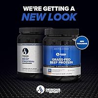 Vista 2 de Designs for Sport Beef Protein Powder - NSF Certified for Sport Hydrolyzed Protein - Highly Absorbable with Amino Acids, Collagen Precursors - Bone