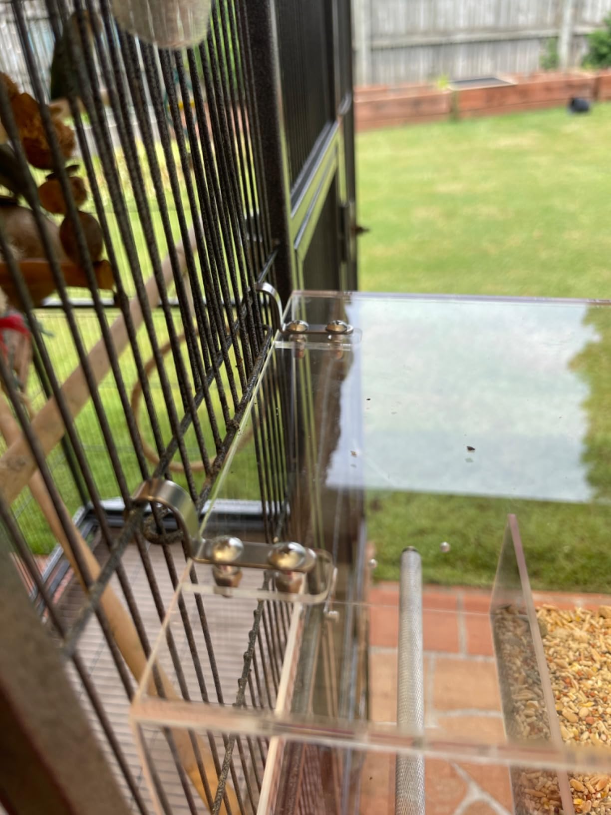 SETCO Automatic Bird Feeder No Mess Bird Cage Pet Feeder Seed Food