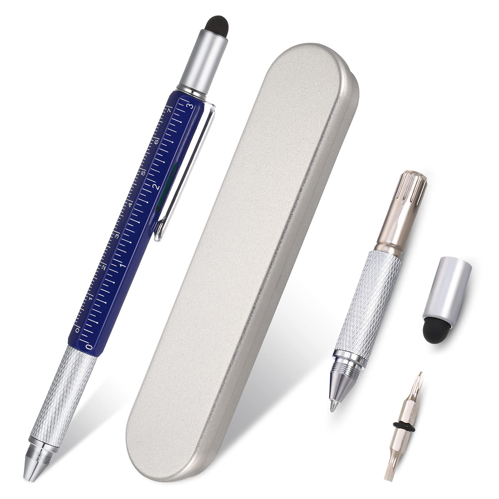 GOTH Perhk Bolígrafo 6 en 1 con destornillador, regla ...