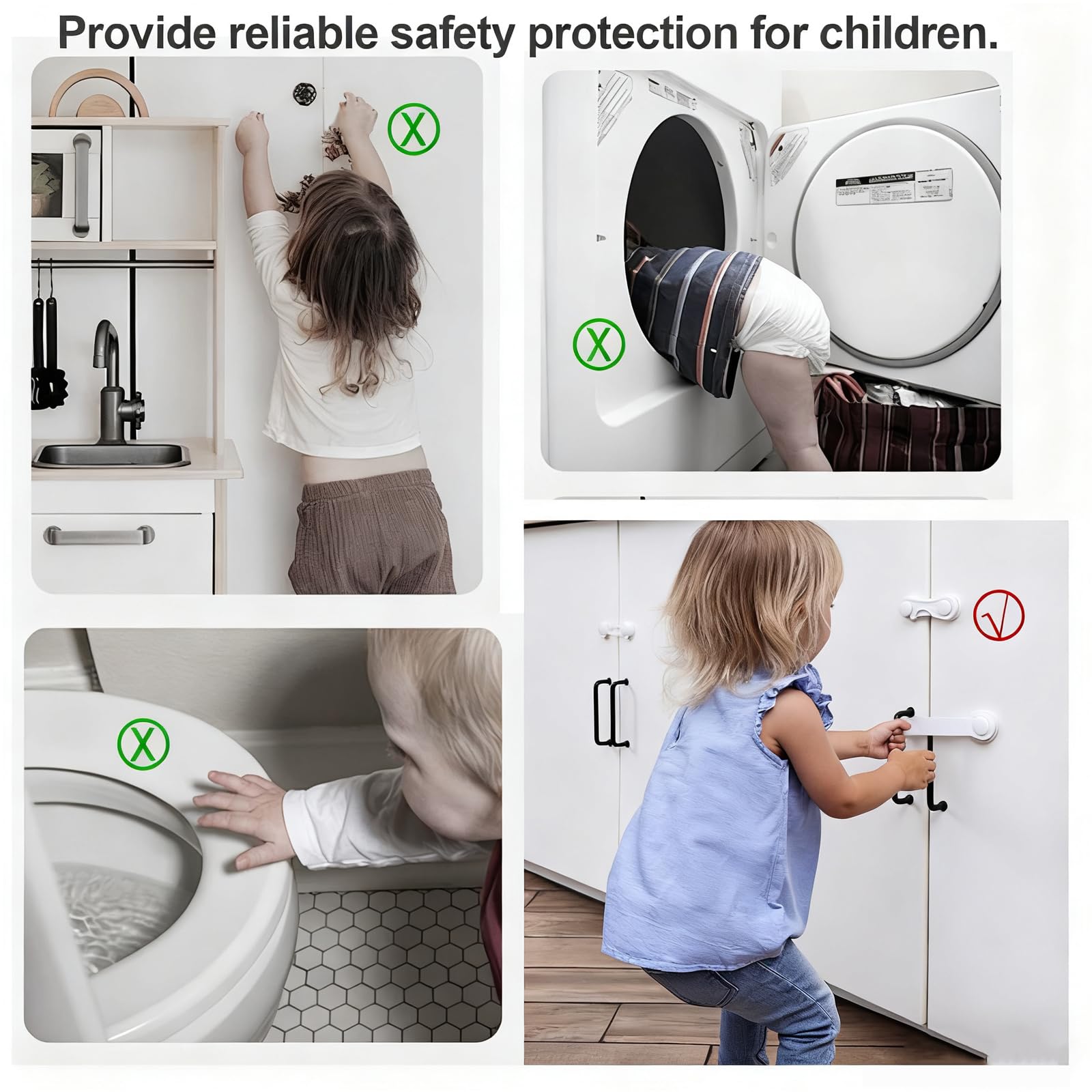 Bloque Porte BéBé,12 pièces Sécurité Enfant pour Armoire Blanche,Gloryit Sécurité Bebe,Bloque Porte BéBé,Adaptées aux placards et Tiroirs,Dotées d'un Adhésif Puissant,ne Nécessitant Aucun Perçage.