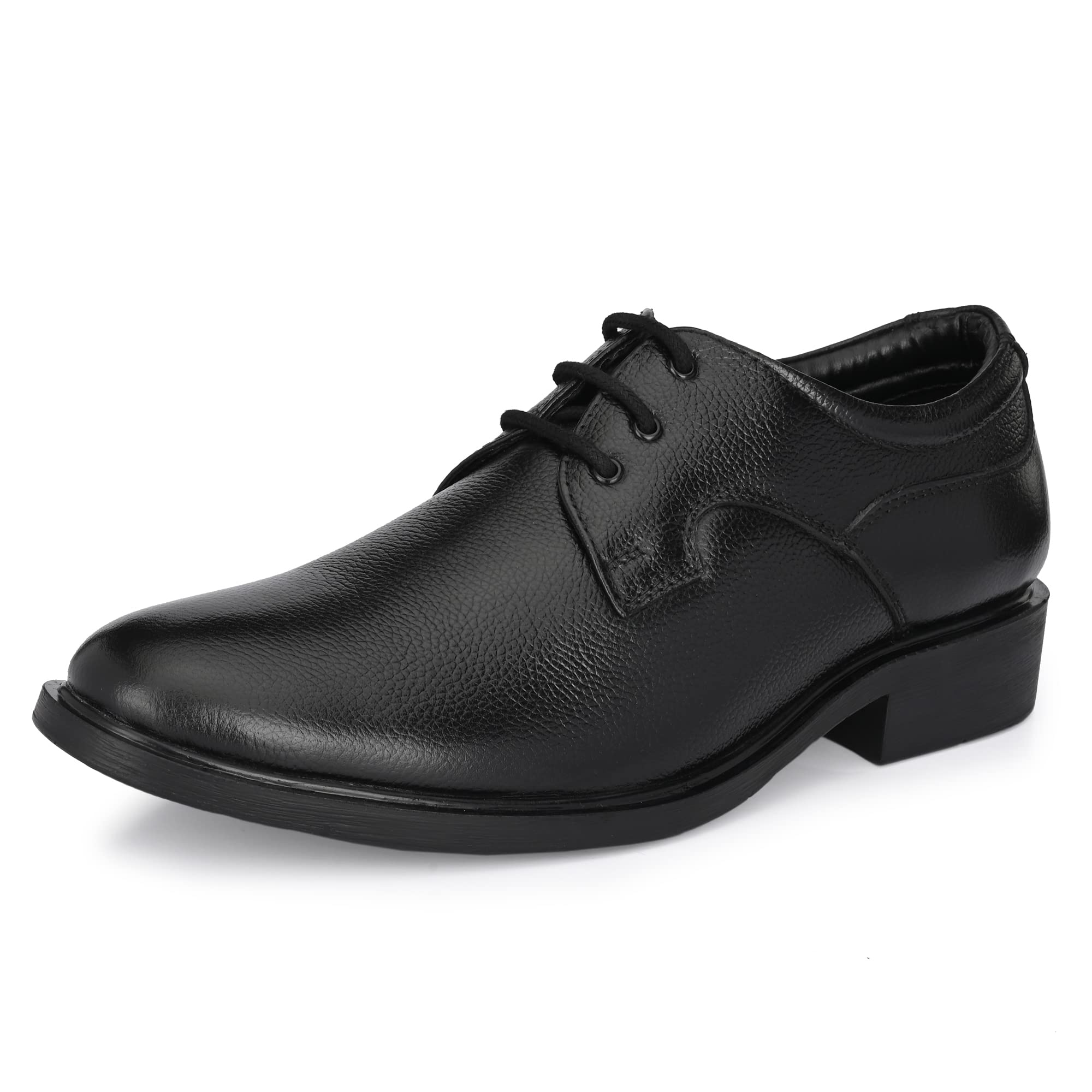 Auserio Mens Full Grain Leather Derby Lace Up Formal Shoes | Anti Skid Sole & Waxed Laces | Memory Foam Padded Insole | Shoes for Office & Parties | Black 9 UK (SSE 103) (B09QMKQSJ9) Amazon Price History, Amazon Price Tracker