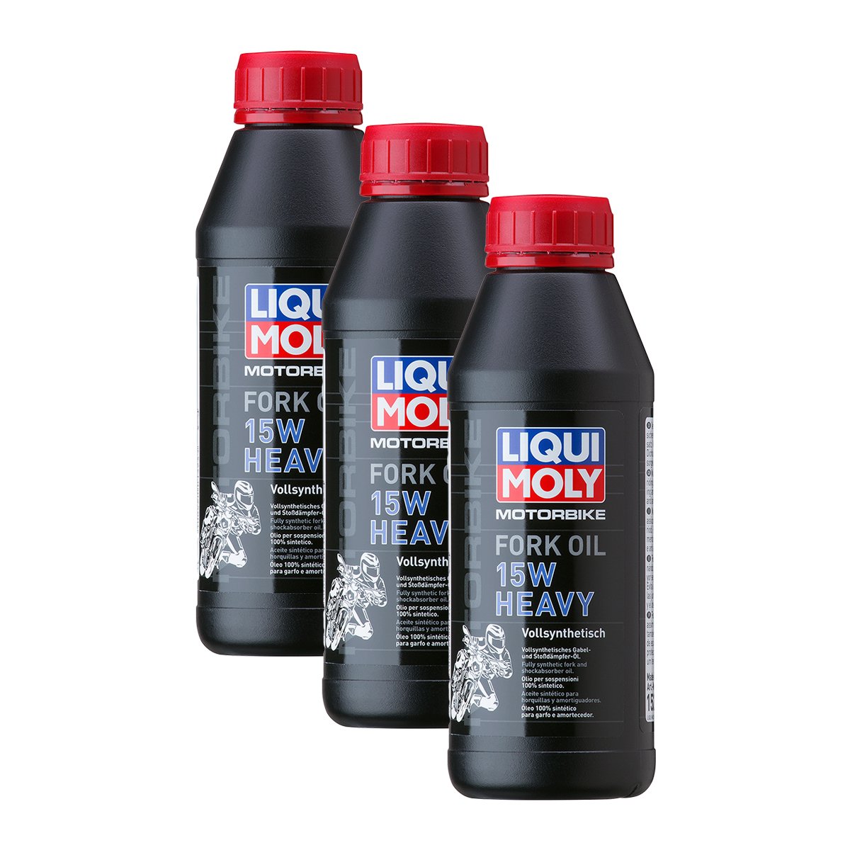 Liqui Moly 3X 1524 Racing Fork Öl Gabelöl Vollsynthetisch 15 W Heavy 500 ml